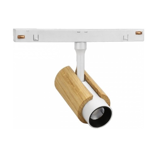 System Shift CCT Spot S Wood, 6W - 24°, vit, CCT-switch, 48V, 35x140x178mm
