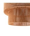 SNOR Brun Ø40cm pendel - E27 sockel, 2m sladd, flätad papperssnöre