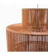 SNOR Brun Ø40cm pendel - E27 sockel, 2m sladd, flätad papperssnöre