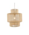 SNOR Beige Ø30cm pendellampa - E27-fattning, 2m sladd, flätat papperssnöre