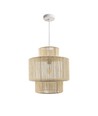 SNOR Beige Ø30cm pendellampa - E27-fattning, 2m sladd, flätat papperssnöre