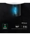 2W LED solcells trädgårdslampa med sensor - IP54, 3000K, svart