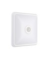 12W LED-sensorlampa, CCT - 3 ljusfärger, PIR-sensor, 6 års garanti, Cree, kvadratisk, vit