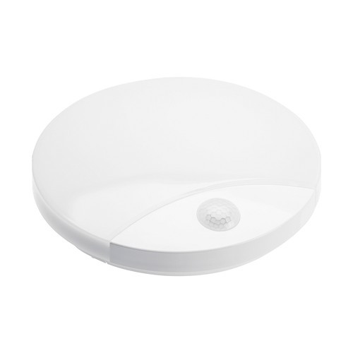 V-Tac 15W LED utomhusvägglampa med sensor - Rund, vit, Cree-chip, CCT