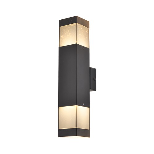 V-Tac 2xGU10 vägglampa med upp/ned-ljus - IP44 utomhus, svart
