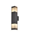 V-Tac 2xGU10 vägglampa med upp/ned-ljus - IP44 utomhus, svart