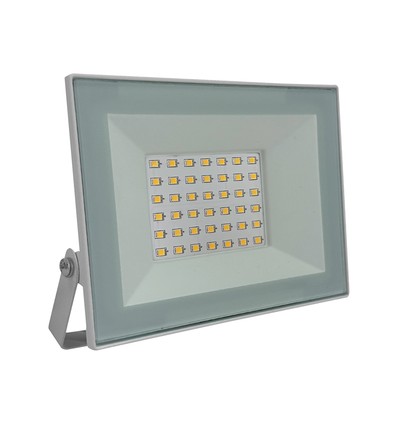V-Tac 30W LED strålkastare - Vit kropp, 4000K