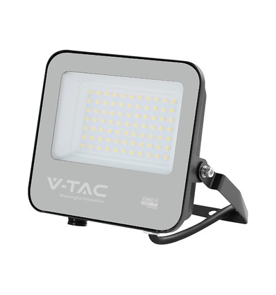 50W LED strålkastare - 185lm/W, Cree-chip, svart, 6 års garanti