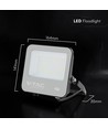 50W LED strålkastare - 185lm/W, Cree-chip, svart, 6 års garanti