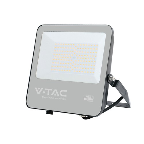 100W LED strålkastare - 185lm/W, Cree chip, svart, 6500K, 6 års garanti