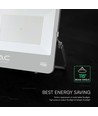 200W LED strålkastare - 185lm/W, CREE chip, 4000K, svart, 6 års garanti