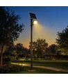 V-Tac 12W solcells LED-strålkastare - IP65, svart, 3-i-1