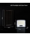 V-Tac 12W solcells LED-strålkastare - IP65, svart, 3-i-1