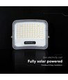 V-Tac 12W solcells LED-strålkastare - IP65, svart, 3-i-1