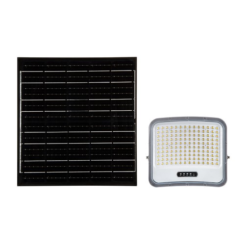V-Tac 25W LED strålkastare med solcell - IP65, svart