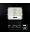 V-Tac 25W LED strålkastare med solcell - IP65, svart