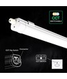 150 cm 48W vattentät komplett LED-armatur - 120 lm/W, CCT