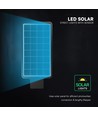 V-Tac 40W LED solcells-gatubelysning - 9,6V, LiFePO4-batteri, CCT