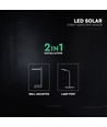 V-Tac 40W LED solcells-gatubelysning - 9,6V, LiFePO4-batteri, CCT