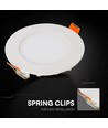 V-Tac 6W rund LED infälld panel - Cree chip, CCT 3-i-1, 6 års garanti