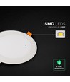 V-Tac 12W rund LED-infälld panel - CCT, Cree-chip, 6 års garanti