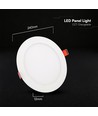V-Tac 22W rund LED-infälld panel - CCT, Cree-chip, 6 års garanti