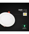 V-Tac 22W rund LED-infälld panel - CCT, Cree-chip, 6 års garanti
