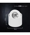 V-Tac 12W LED utanpåliggande spot CCT - IP44, vit, Cree-chip