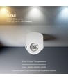 V-Tac 12W LED utanpåliggande spot CCT - IP44, vit, Cree-chip