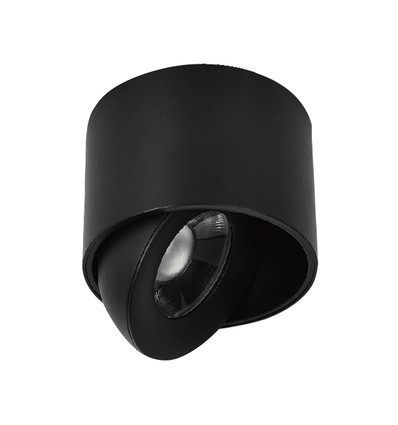12W LED utanpåliggande spot - IP44, svart, CCT, Cree-chip