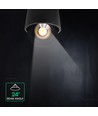 12W LED utanpåliggande spot - IP44, svart, CCT, Cree-chip