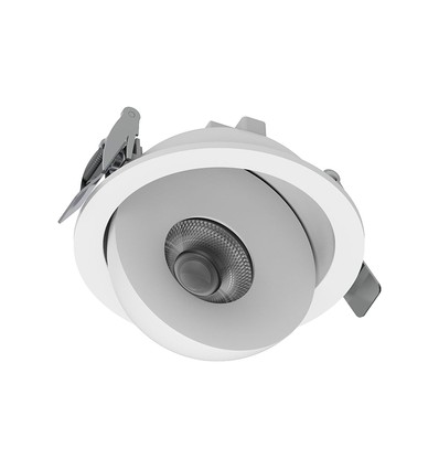 V-Tac 12W LED COB downlight CCT - IP44, Cree-chip, vit