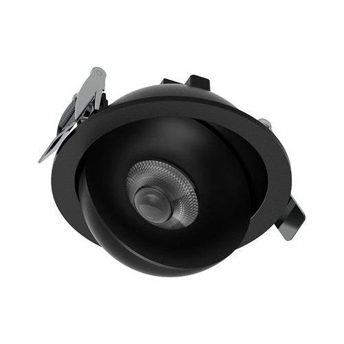 V-Tac 12W CCT LED downlight - IP44, svart, Cree chip