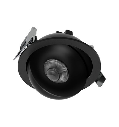V-Tac 12W CCT LED downlight - IP44, svart, Cree chip