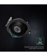 V-Tac 12W CCT LED downlight - IP44, svart, Cree chip