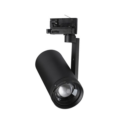 V-Tac 30W 3-fas zoombar skenspot - CCT, 25°-50°, svart