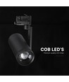 V-Tac 30W 3-fas zoombar skenspot - CCT, 25°-50°, svart