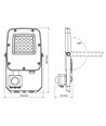 20W LED-strålkastare med sensor - PIR, CCT