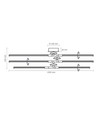 40W LED taklampa - CCT, vit