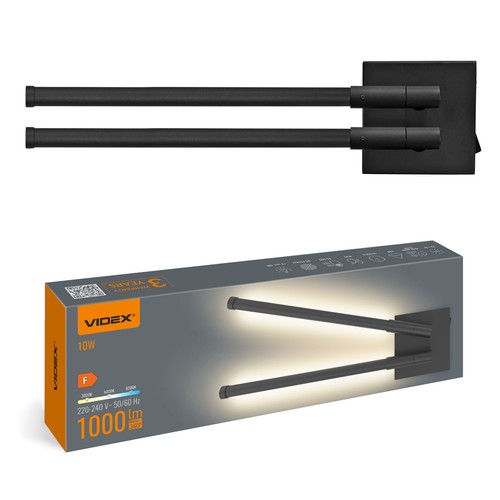 10W LED vägg-/takarmatur - Svart, CCT, 3 ljusfärger