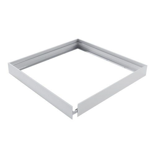 Hög ram för 60x60 LED-panel - Snabbmonterad, utan synliga skruvar, vit kant, 65mm hög