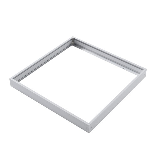 Ram för 60x60 LED-panel - Snabbmontering, plasthörn, vit kant, 62mm hög