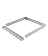 Ram för 60x60 LED-panel - Snabbmontering, plasthörn, vit kant, 62mm hög