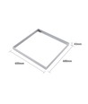 Ram för 60x60 LED-panel - Snabbmontering, plasthörn, vit kant