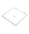 Infällnadsram för 60x60 LED-panel - Passar till Troldtekt utan anpassning, vit kant