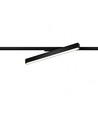 30/28/25W 1-fas LED strömskena - 60 cm, Svart, 1F2W