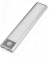 20cm 1,5W LED skåplampa med sensor - Silver, uppladdningsbar, IP20