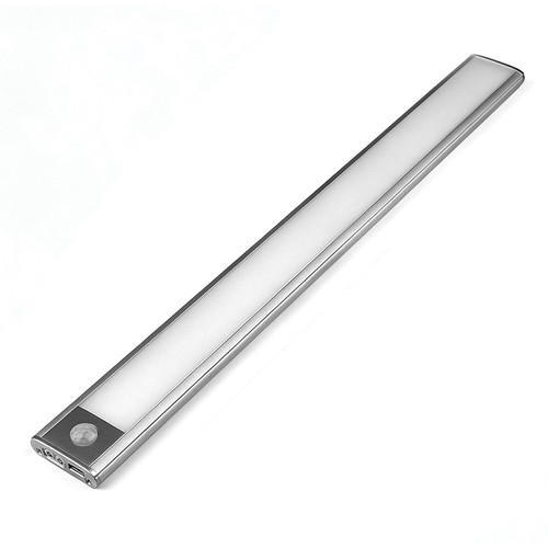 40cm 2W LED skåpbelysning med sensor - Silver, uppladdningsbar, IP20