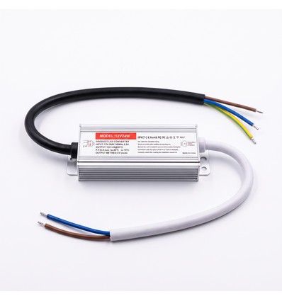 20W / 12V DC strömförsörjning - 1.6A, IP67 vattentät