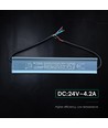 100W / 24V DC strömförsörjning för LED-strips - IP67 vattentät